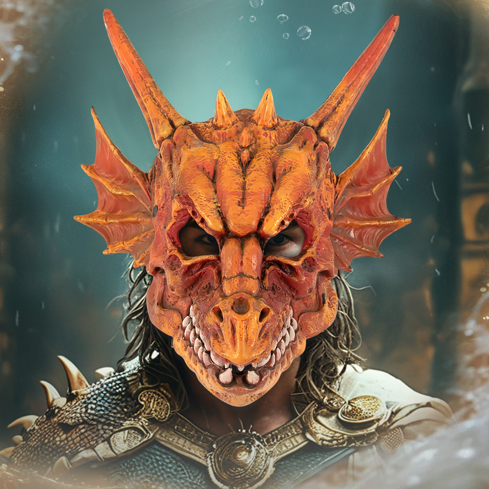 Halloween Adult dragon mask Cosplay party costume props