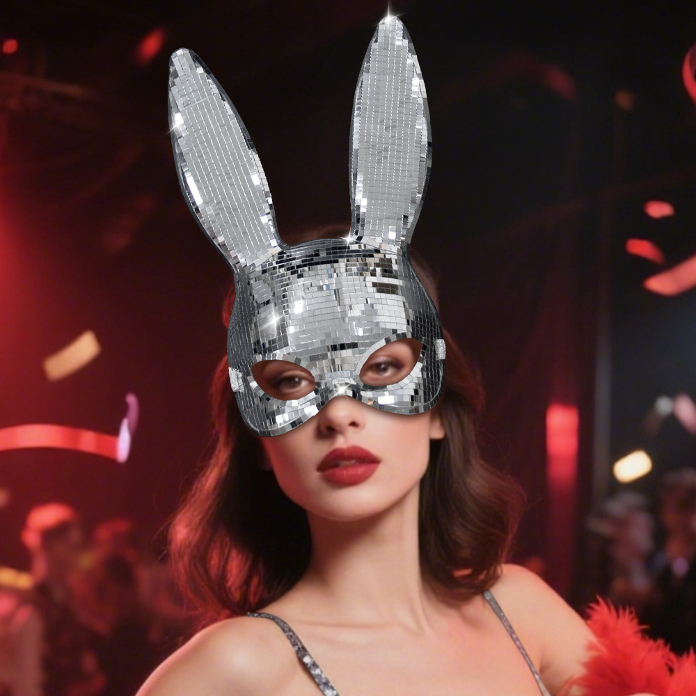 Adult long-eared sexy rabbit mask role-playing mask rabbit ear mask party cosplay