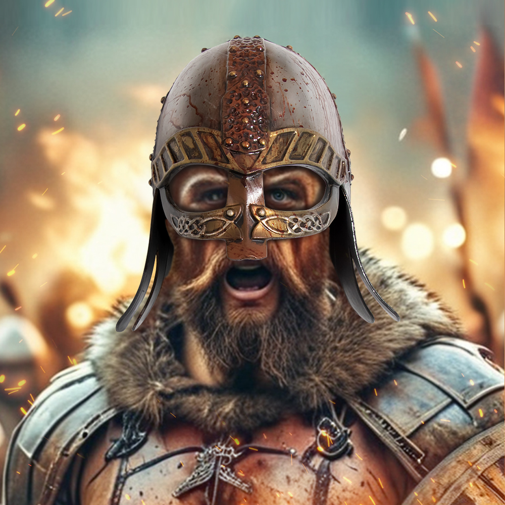 Halloween Medieval helmet, Ancient Roman Spartan battle, gladiatorial warrior helmet, medieval online game COS