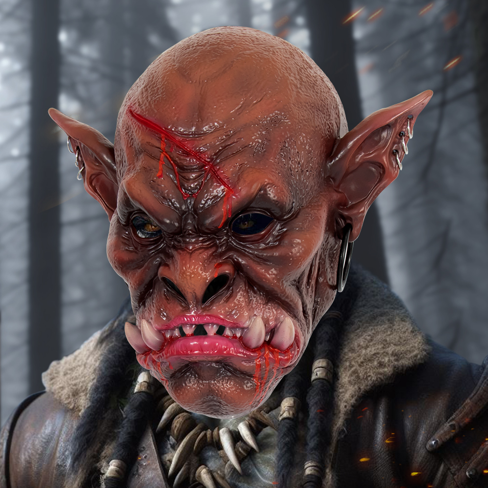 New Halloween horror headgear, party comic exhibition COSPLAY, game World of Warcraft, ghost mask, makeup and costume