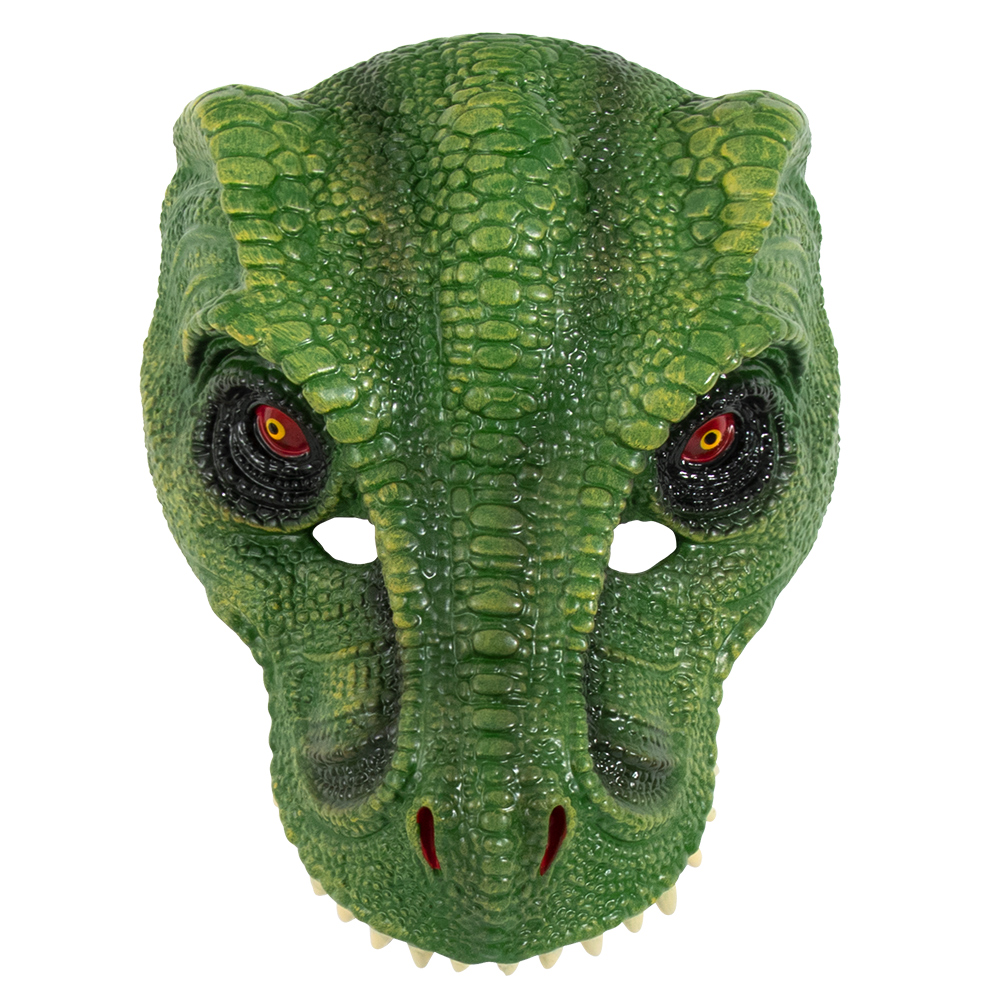 Halloween mask headsets are selling well in foreign trade. Carnival party PU foam 3D dinosaur Tyrannosaurus rex animal masks