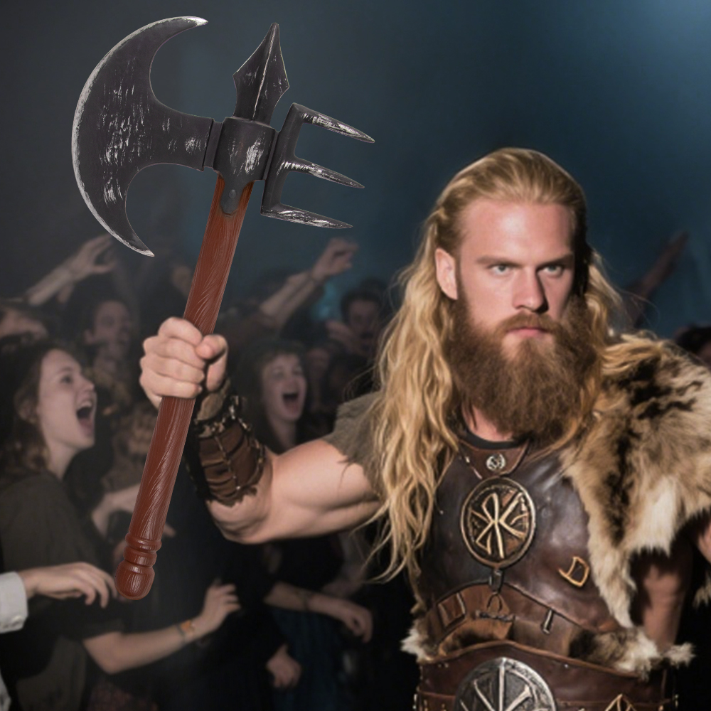 Halloween new RP foam simulation weapon Viking Pirate axe COSPLAY prop