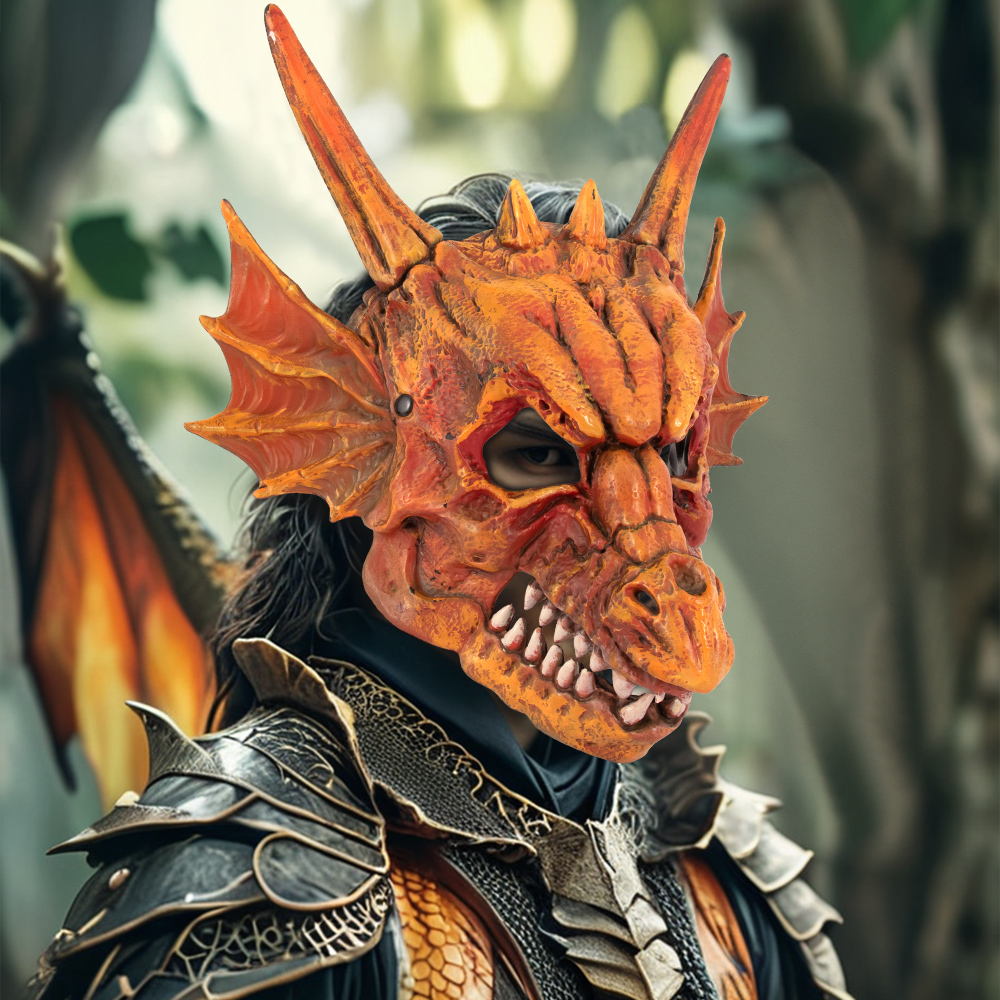 Halloween Adult dragon mask Cosplay party costume props