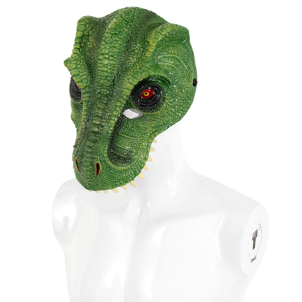 Halloween mask headsets are selling well in foreign trade. Carnival party PU foam 3D dinosaur Tyrannosaurus rex animal masks
