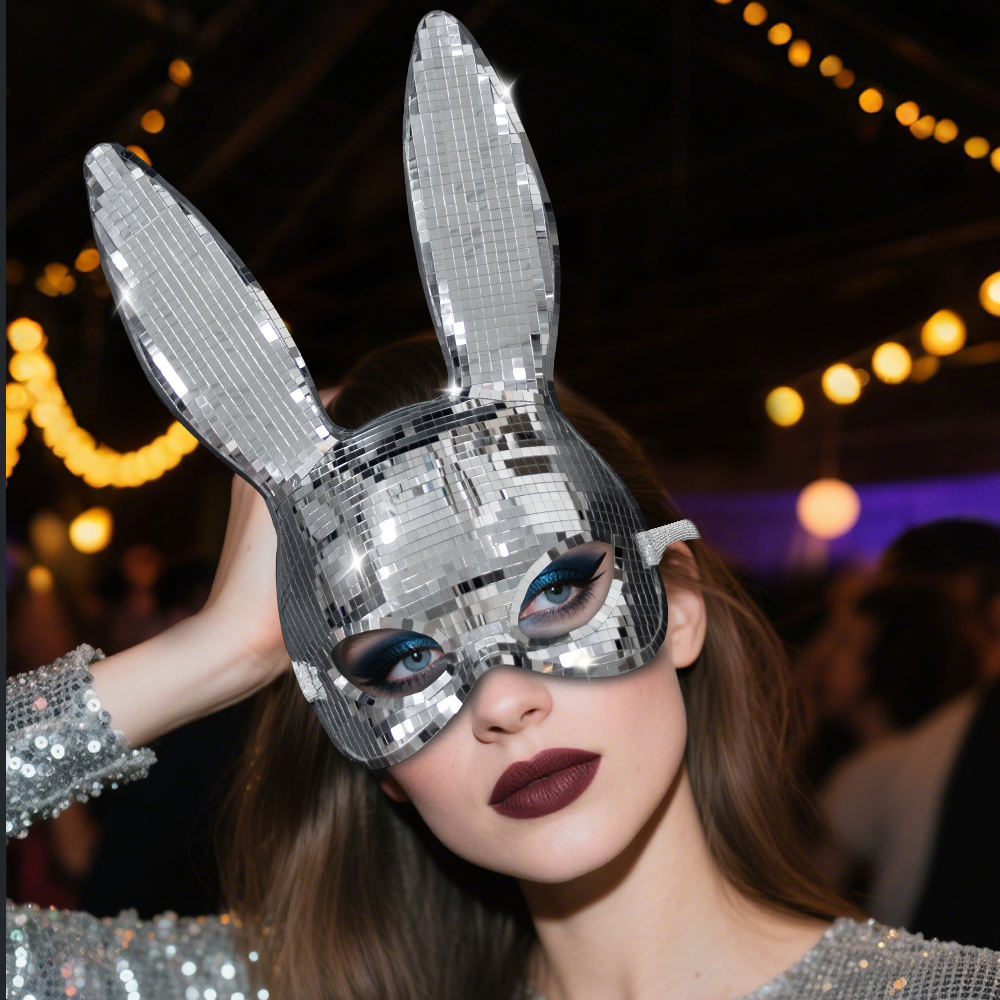 Adult long-eared sexy rabbit mask role-playing mask rabbit ear mask party cosplay
