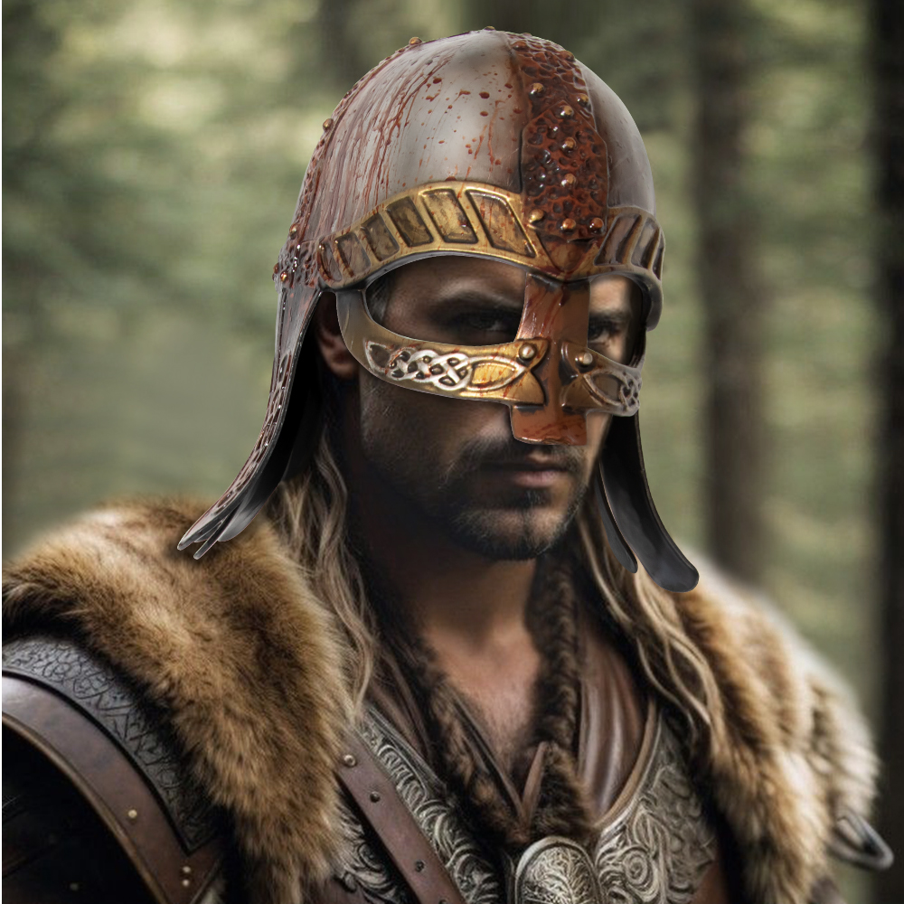 Halloween Medieval helmet, Ancient Roman Spartan battle, gladiatorial warrior helmet, medieval online game COS