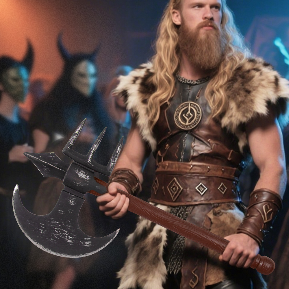Halloween new RP foam simulation weapon Viking Pirate axe COSPLAY prop
