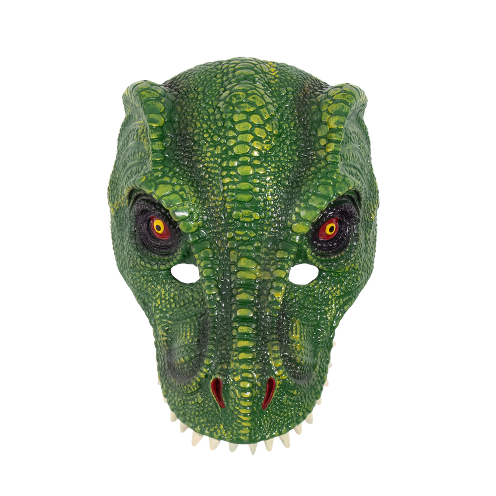 Halloween mask headsets are selling well in foreign trade. Carnival party PU foam 3D dinosaur Tyrannosaurus rex animal masks