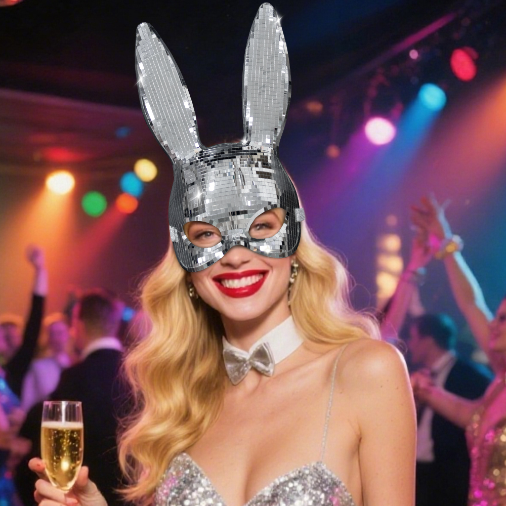 Adult long-eared sexy rabbit mask role-playing mask rabbit ear mask party cosplay