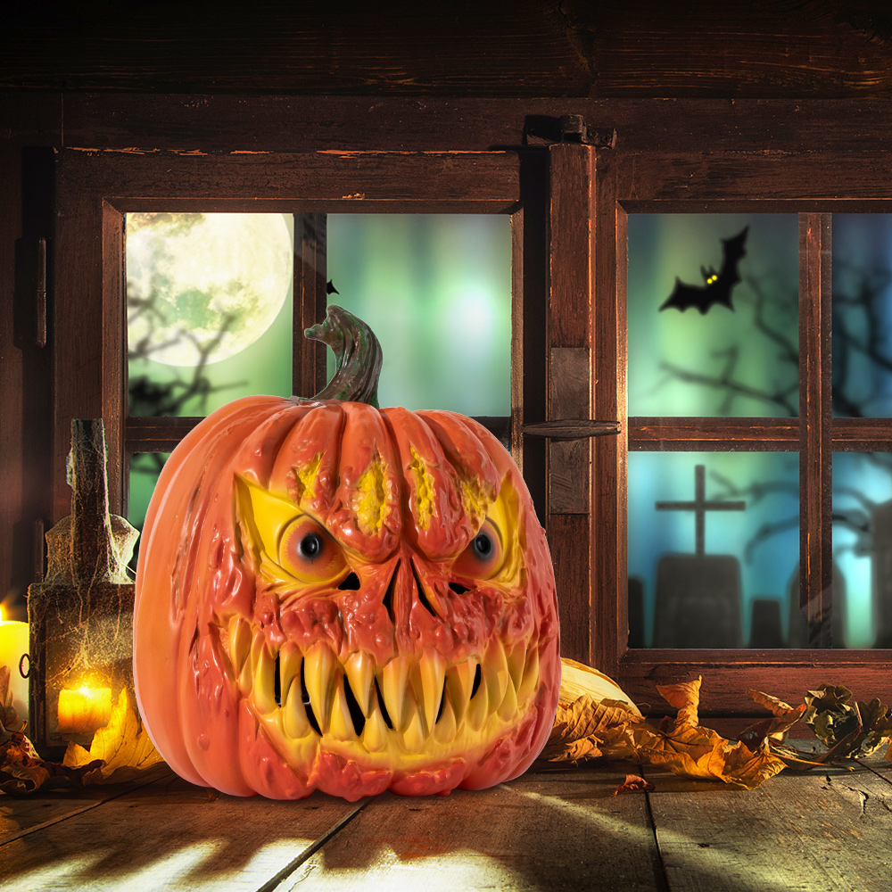 Halloween pumpkin ghost face decorative item, pumpkin head cover costume prop, cosplay decoration