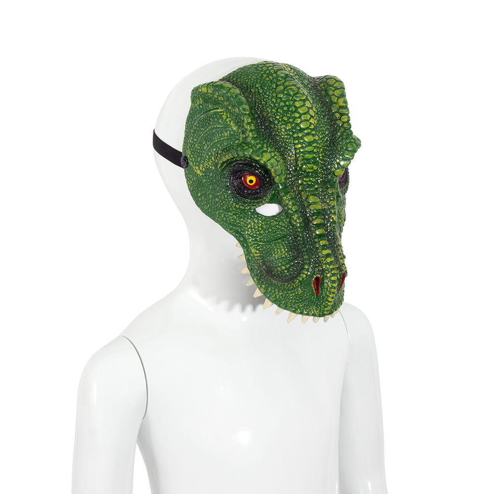 Halloween mask headsets are selling well in foreign trade. Carnival party PU foam 3D dinosaur Tyrannosaurus rex animal masks