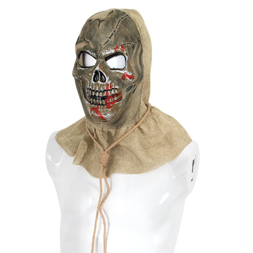 Halloween Scarecrow mask, headwear, blood-sprinkling mask, skeleton masquerade ball, festival performance props