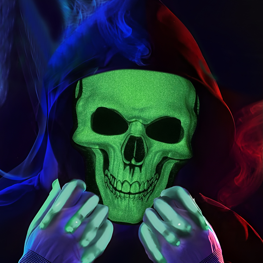 Halloween Horror Night Light Skull Mask Dance Party Moonlight Palpitations Headgear European and American style