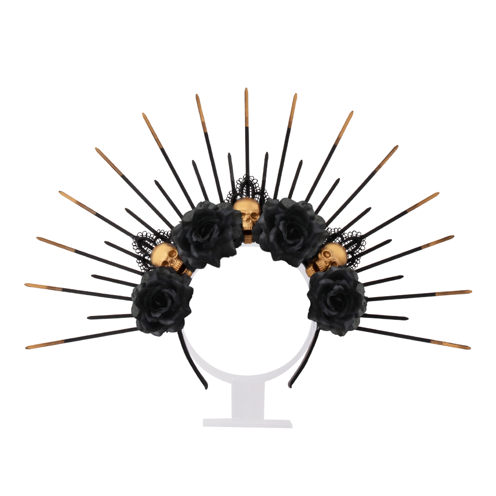 Halloween Gothic skeleton headband costume accessories Gothic Queen hair accessories party cosplay