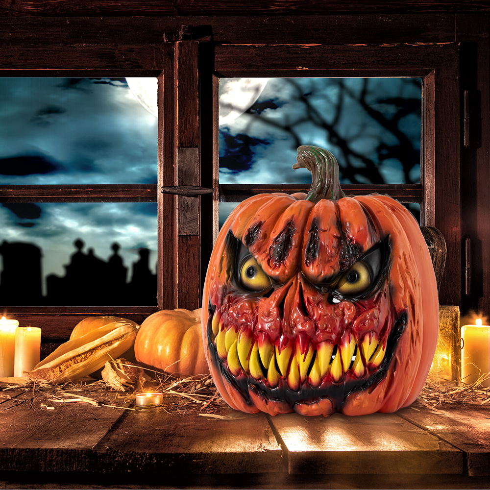 Halloween pumpkin ghost face decorative item, pumpkin head cover costume prop, cosplay decoration