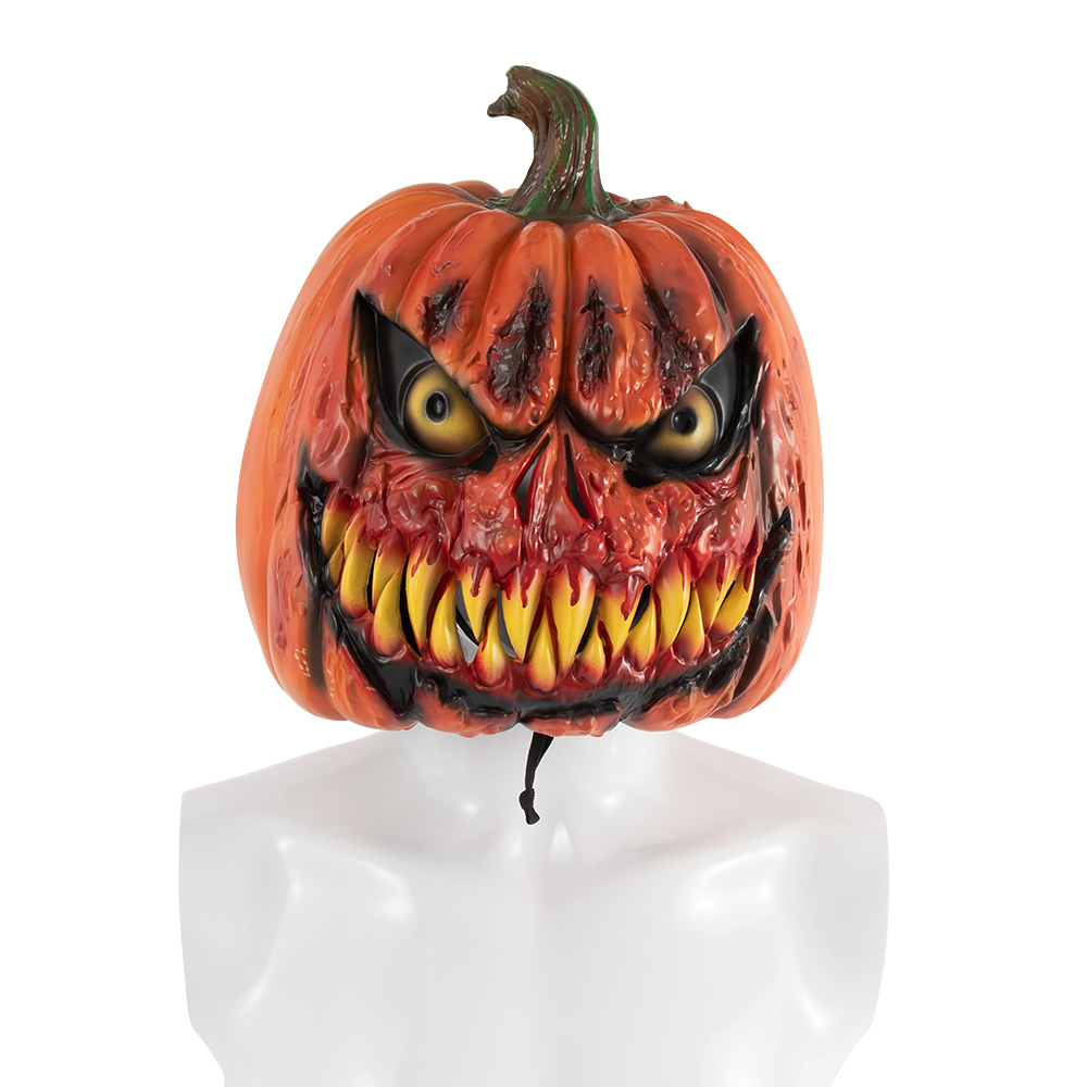 Halloween pumpkin ghost face decorative item, pumpkin head cover costume prop, cosplay decoration