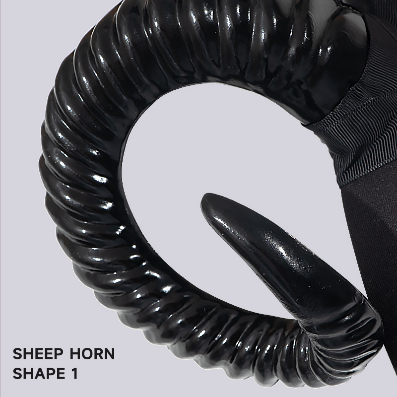 Halloween costume headwear, sheep horn headband, sheep horn cosplay, party and dance costume props, dark horn style