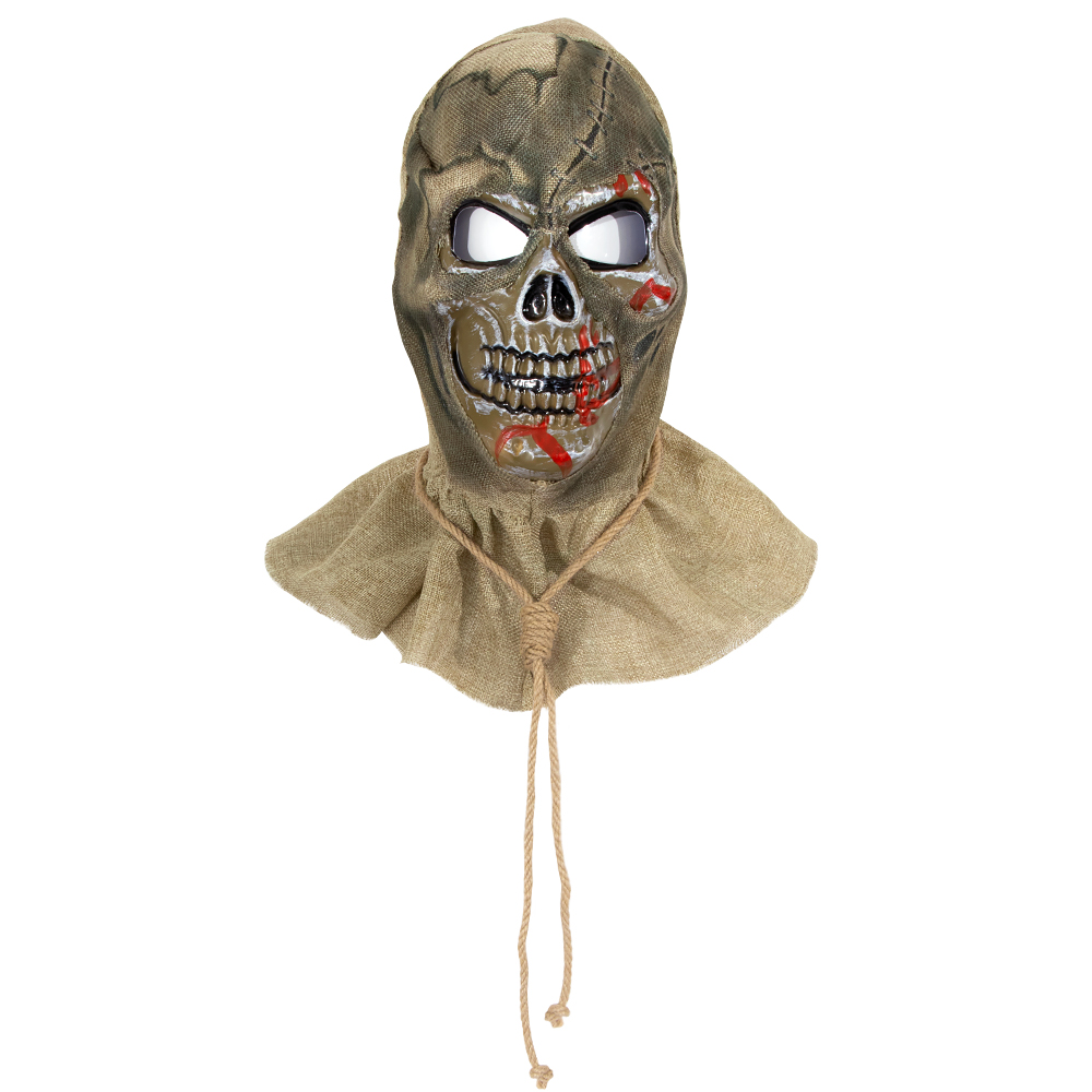 Halloween Scarecrow mask, headwear, blood-sprinkling mask, skeleton masquerade ball, festival performance props