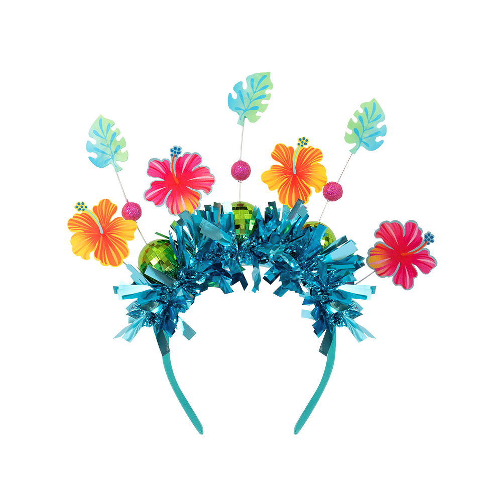 New Hawaiian festival-themed party beach dance headbands, floral hair accessories and dressing props