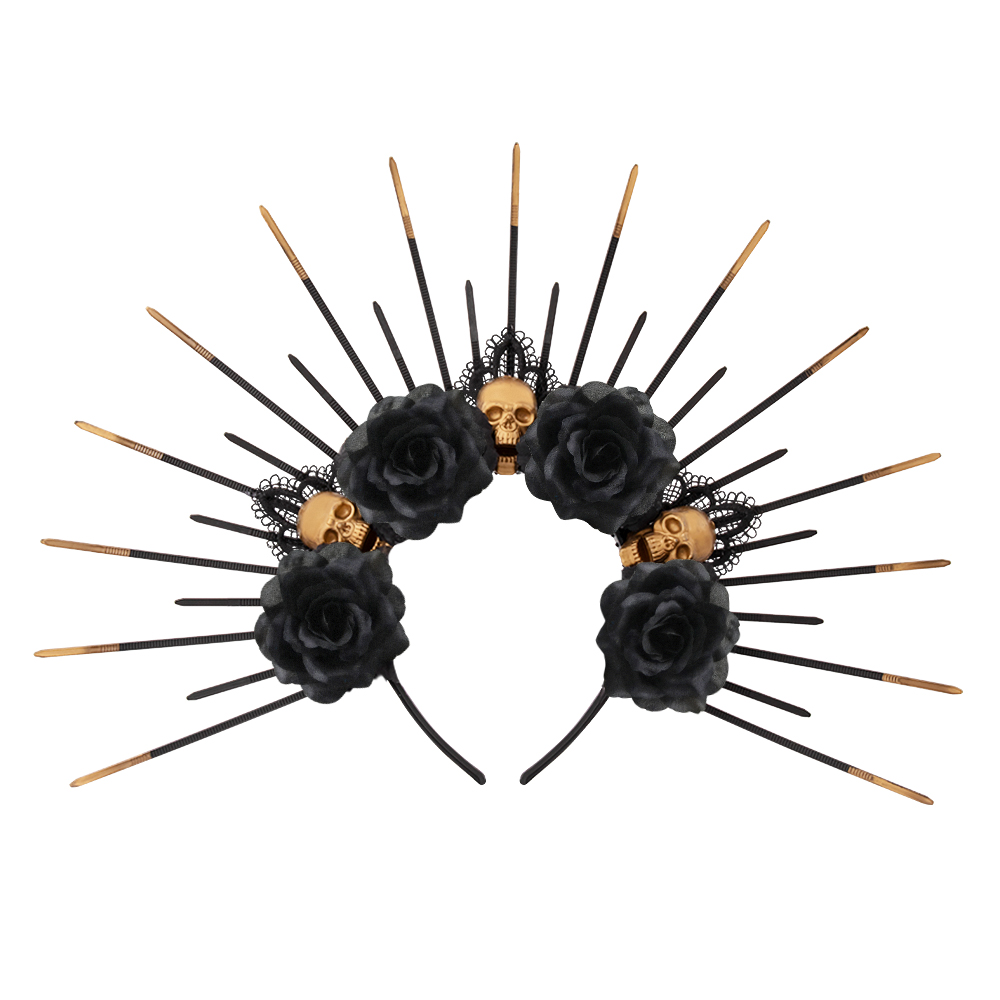 Halloween Gothic skeleton headband costume accessories Gothic Queen hair accessories party cosplay