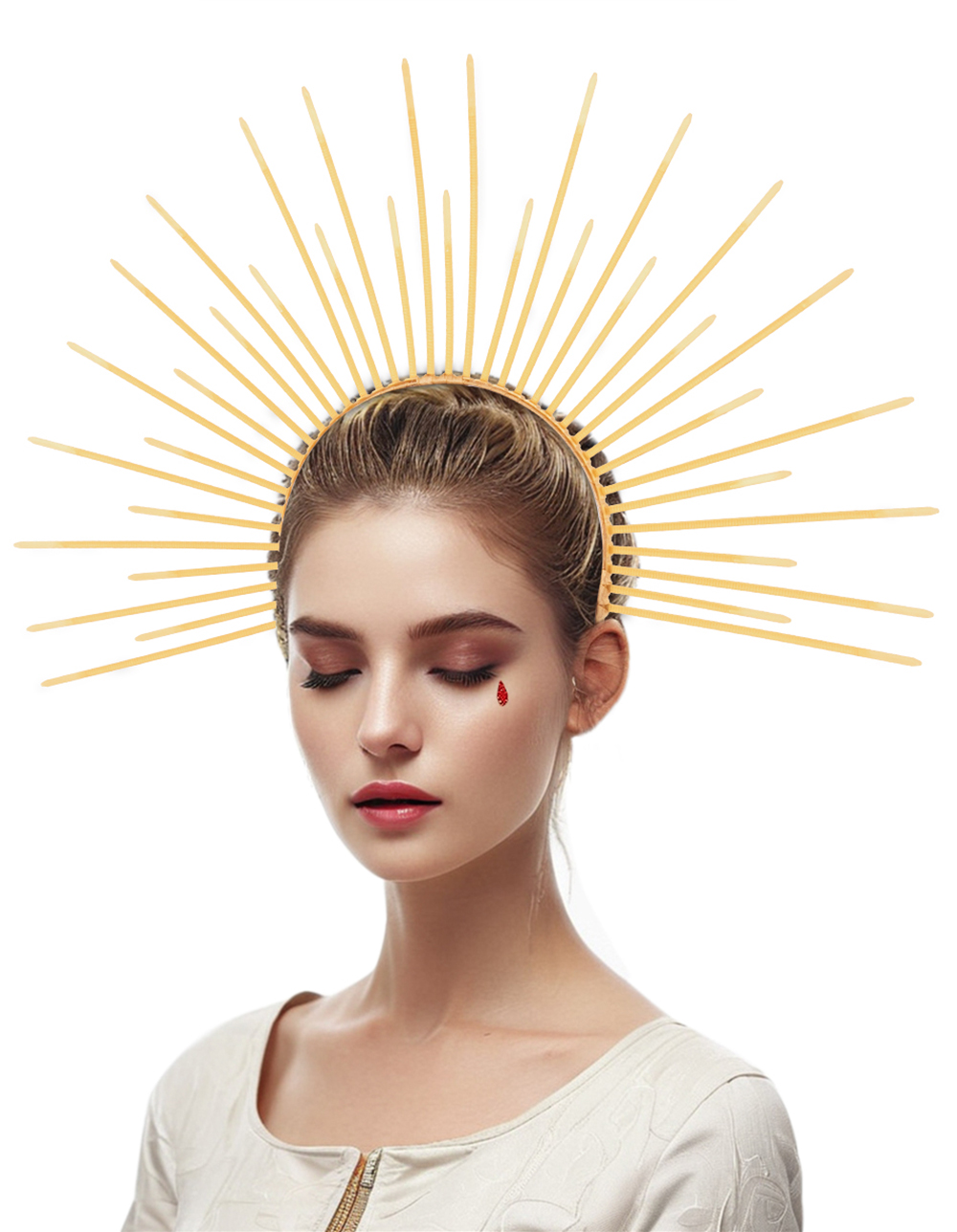 Exaggerated Sun God tie headband headwear for Halloween COSPLAY parties in Europe and America