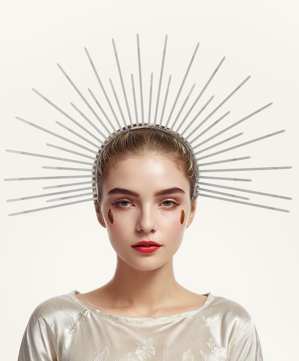 Exaggerated Sun God tie headband headwear for Halloween COSPLAY parties in Europe and America