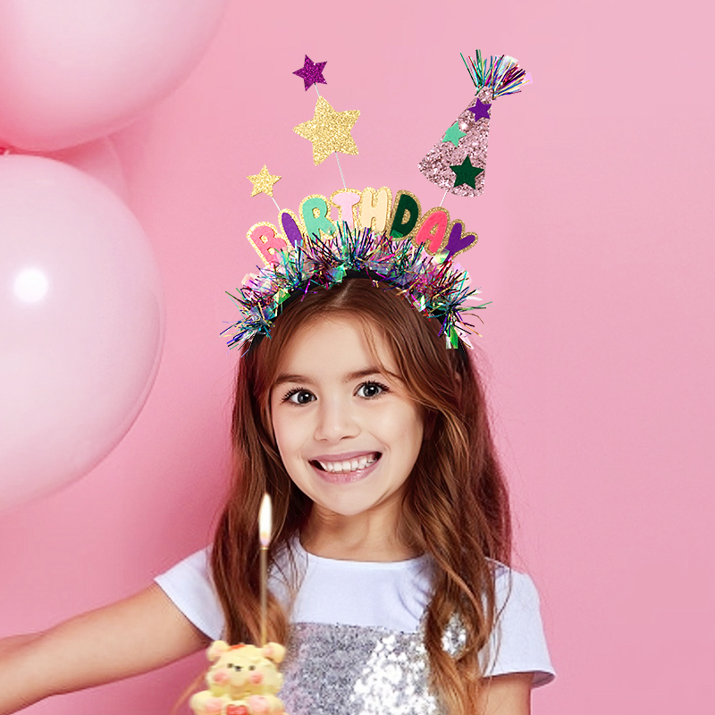 Happy birthday! Birthday headbands, accessories, props, a party for both adults and children
