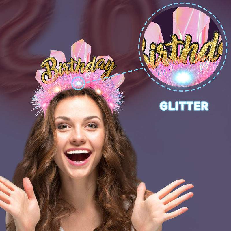 HAPPYBIRTHDAY, Queen Children's Birthday, hair band, headband, Birthday party, photo, outfit, accessories, headwear