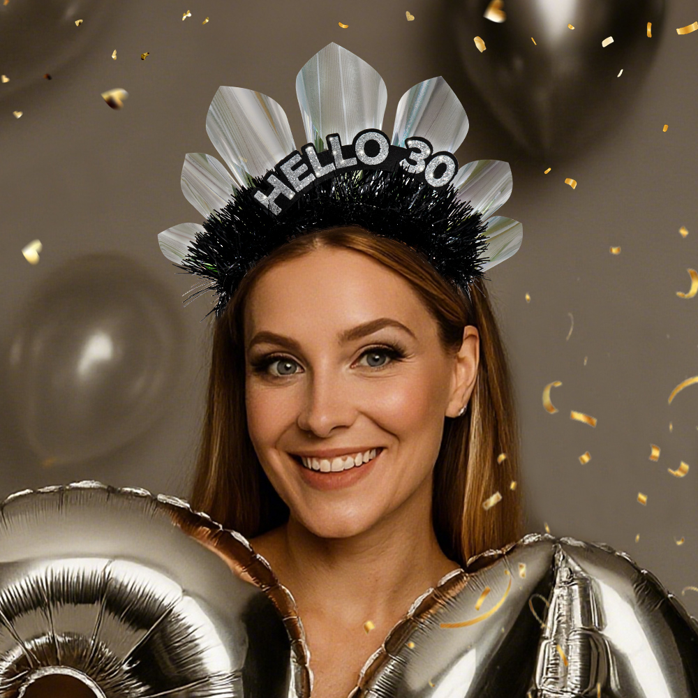 New birthday headband, birthday party, 30-year-old best friends and best friends carnival celebration party