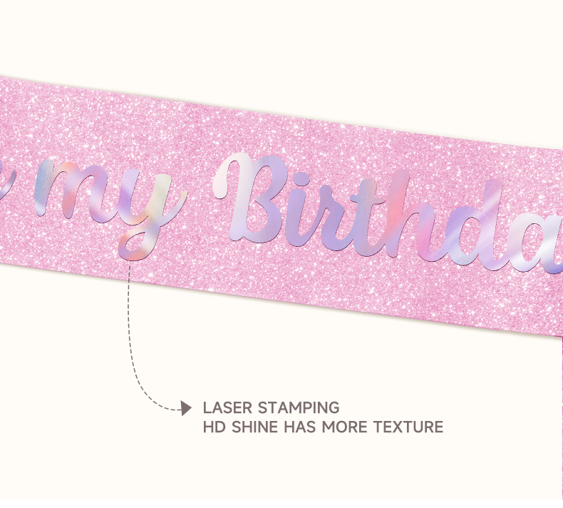 HAPPYBIRTHDAY Birthday Crown Shoulder Strap Set Queen's Crown Accessories Party