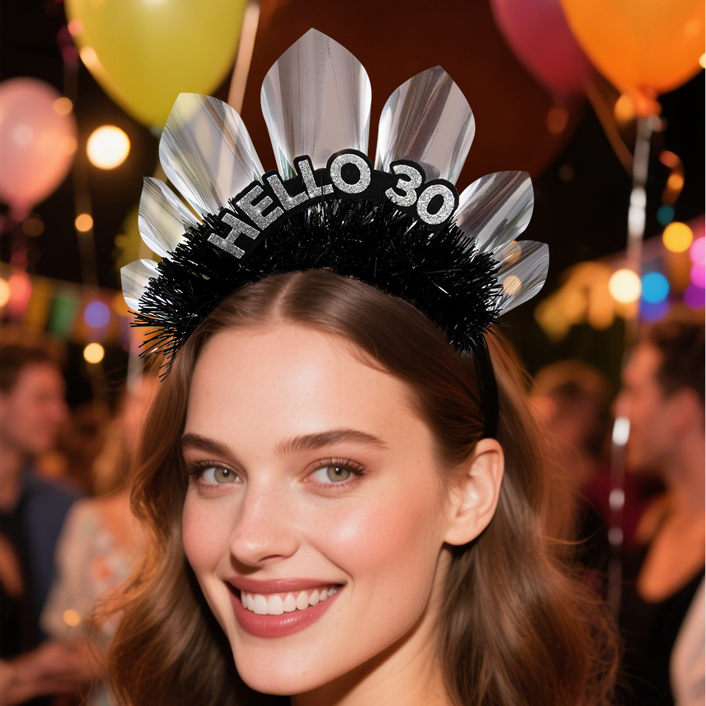 New birthday headband, birthday party, 30-year-old best friends and best friends carnival celebration party
