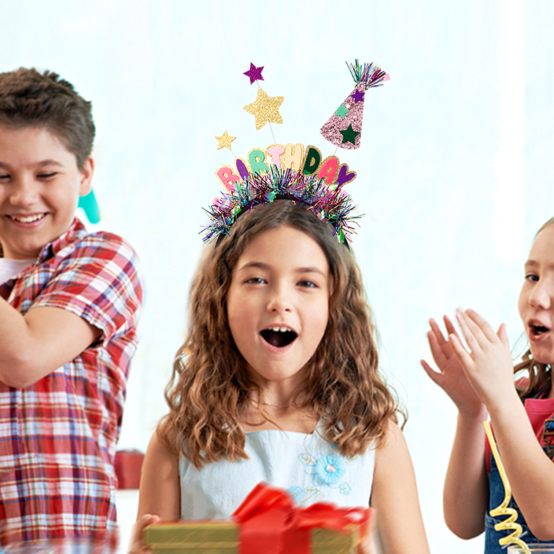 Happy birthday! Birthday headbands, accessories, props, a party for both adults and children