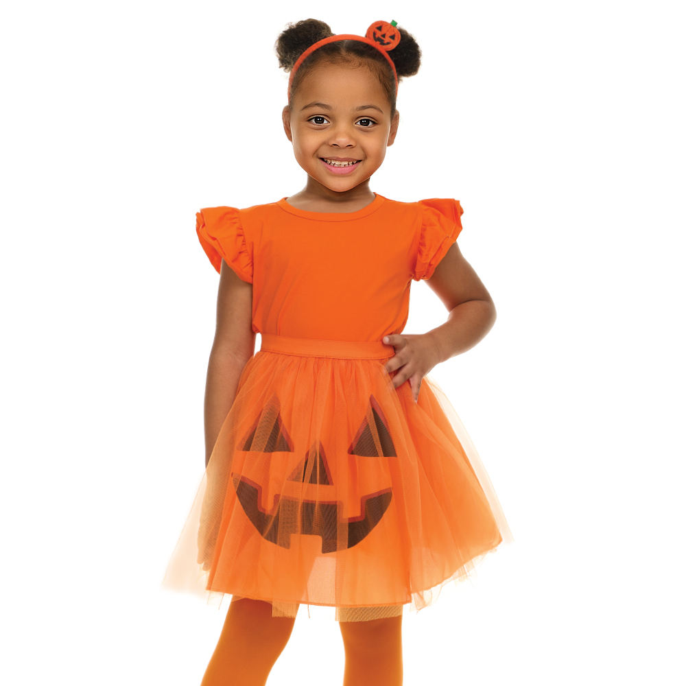New Halloween pumpkin White ghost TUTU dress set cosplay festival party costume props