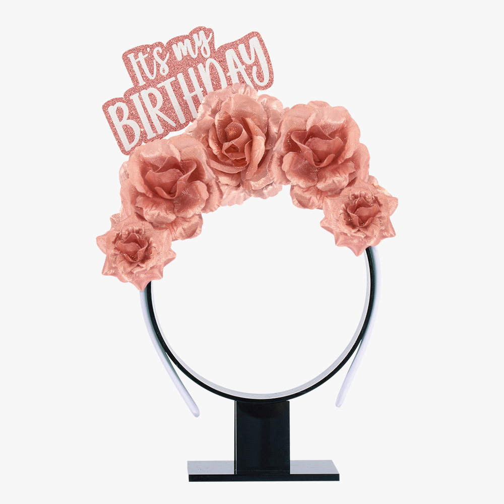 New European and American birthday theme party champagne flower headbands, celebration outfit props, accessories, hair accessories, character outfits